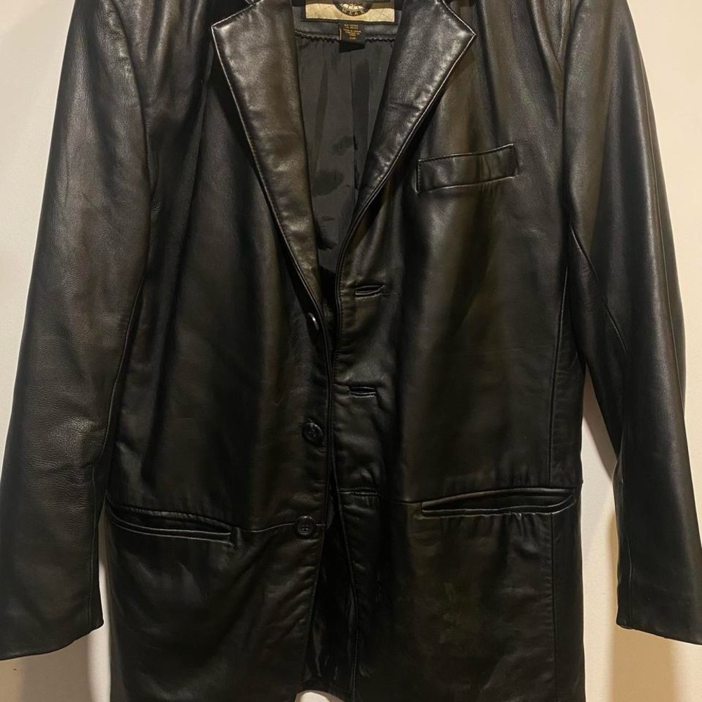 North End Black Leather Jacket